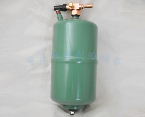 8L 绿色（升） （立式）冷冻库贮液器 带阀门焊口