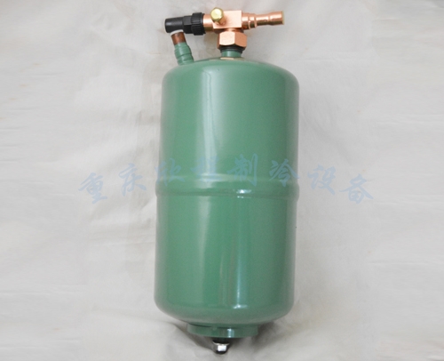 8L 绿色（升） （立式）冷冻库贮液器 带阀门焊口